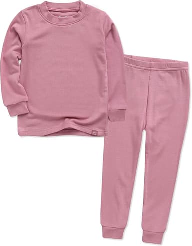 VAENAIT 6M-12Y Toddler Toddler Kids Toddler Girls Boys Soft Comfy Modal Tencel Solid Raglan Sleepwear Pajamas Pjs 2pcs Set - Image 1