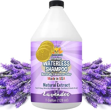 Bodhi Dog Waterless Shampoo - Natural Dry Shampoo for Dogs & Cats - Neutralizes Pet Odor - No Rinse Required - Made of Natural Extracts - Safe for Sensitive Skin - Made in USA - Lavender (1 Gallon - Image 1