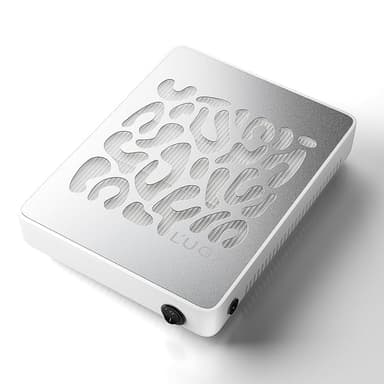 L'UGX Nail Dust Collector, Professional Dust Collector Nail Tech, Powerful Dust Suction Machine Manicure Pedicure Tool for Acrylic Nail Polishing, Low Noise, 30 Pcs Filter Papers - Image 1