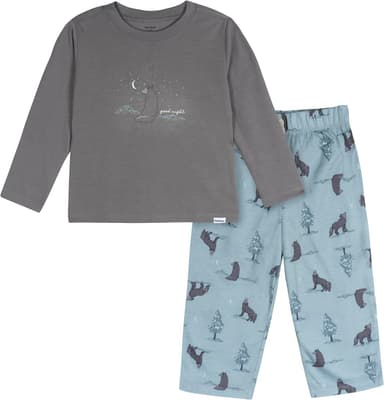 Gerber Toddler Boys' 2-Piece Pajama Set (Loose-Fitting Long-Sleeve Top + Bottom), Wolf, 5T - Image 2