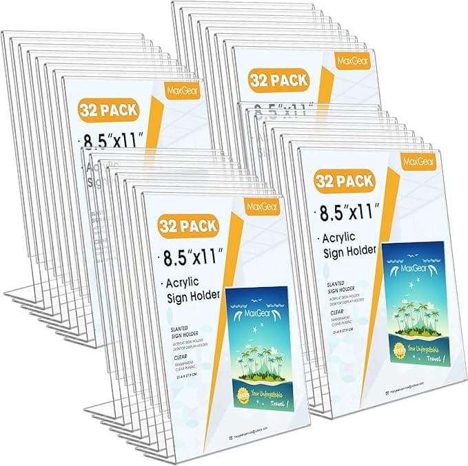 Customer Review:MaxGear Slant Back Sign Holder 8.5x11 inchSee full review - Image 1