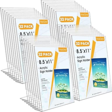 Customer Review:MaxGear Slant Back Sign Holder 8.5x11 inchSee full review - Image 1