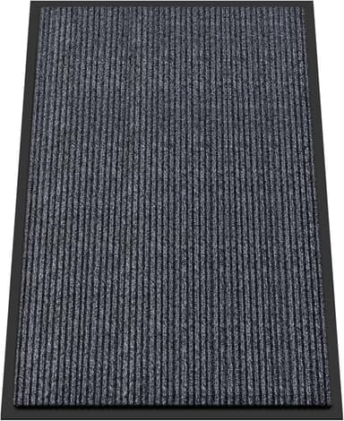Kuyal Front Door Mat, 2'x3' Indoor Outdoor Entrance Mats, Commercial Floor Inside Outside Entrance, Heavy Duty Durable Welcome Mat, Rubber Backing Non Slip Outdoor Mats for Entryway,Dark Gray - Image 1