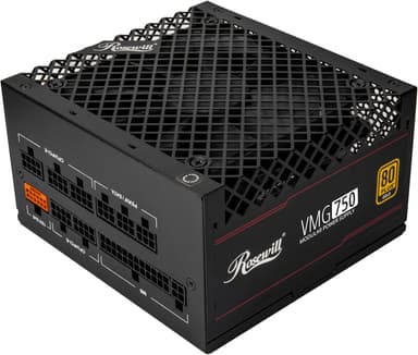 Rosewill VMG 750W 80+ Gold, ATX 3.0 & 3.1 Compatible, Full Modular Low-Noise Power Supply, PCIe 5.1 12V-2x6 Connector, 100% Japanese Capacitor, 120mm FDB Silent Fan - 5 Year Warranty - Image 2
