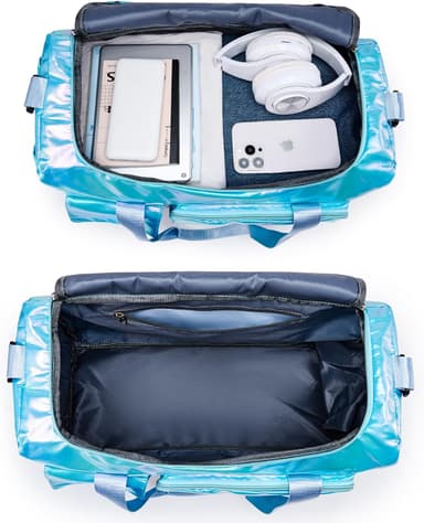 Small Gym Bag for Women, Travel Duffle Bag Carry On Weekender Bag with Shoe Compartment - Image 4