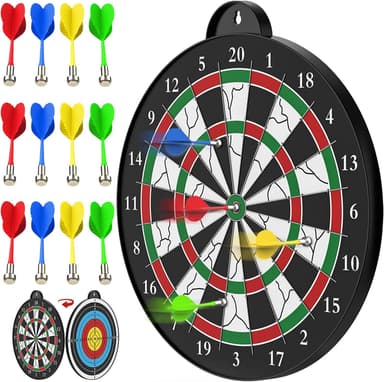 Magnetic Dart Board - 12pcs Magnetic Darts - Excellent Indoor Game and Party Games - Gifts for 5 6 7 8 9 10 11 12 Year Old Boy Kids - Image 2
