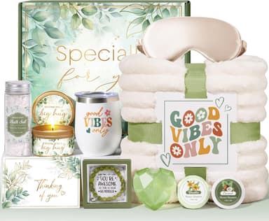 Christmas Birthday Gifts for Women Self Care Gift, Get Well Soon Gift Baskets Relaxing Spa Care Package for Women with Blanket, Unique Gifts Idea for Mom Mother Her Wife Girlfriend Best Friend Sister - Image 2