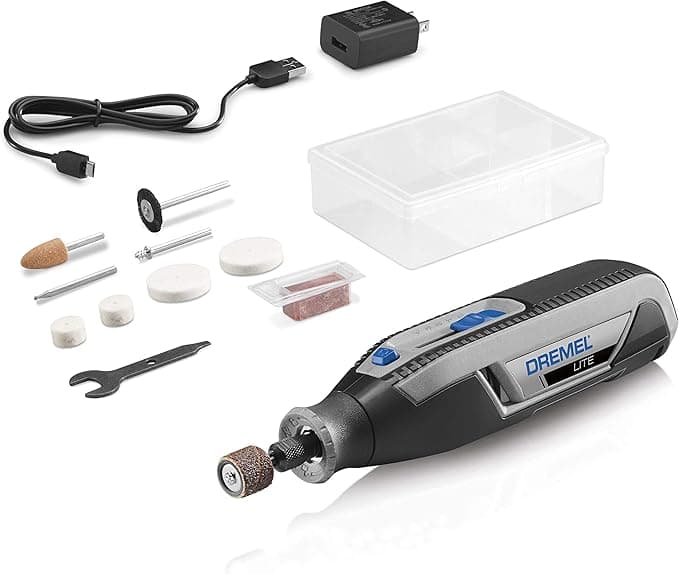 Dremel Lite 7760 N/10 4V Li-Ion Cordless Rotary Tool, Variable Speed Multi-Purpose Kit, USB Charging, Easy Accessory Changes - Perfect For Light-Duty DIY & Crafting, Sanding, Engraving and Polishing - Image 1