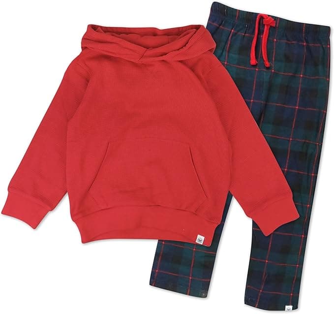 HonestBaby unisex-baby Hoodie Lounge Set 100% Organic Cotton for Infant Baby and Toddler, Boys, Girls - Image 1