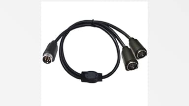 S-Video 8 Pin Mini DIN Y Splitter Cable, Mini 8-Pin DIN S-Video Male to 2 Female Y Splitter Extension Adapter Cable for TV Receiver, TV, Monitor, Projector,Etc(50CM/20Inch) (8pin M /2F - Image 5
