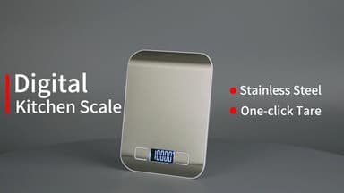 Food Scale, 11lb Kitchen Scale with 6 Units Tare Function & LCD Display, 0.05oz/1g Stainless Steel Digital Food Scale Grams and Ounces for Baking, Cooking, Dieting and Meal Prep (Batteries Included - Image 6
