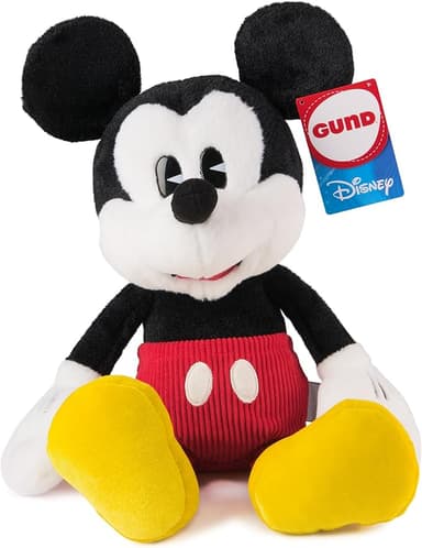 GUND Disney Official Mickey Mouse Classic Plush, Mickey and Friends, Deluxe Collector Stuffed Animal for Ages 1 and Up, Black/White, 14” - Image 1