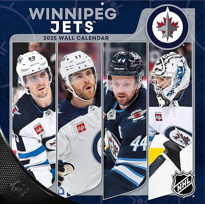 TURNER SPORTS Winnipeg Jets 2025 12x12 Team Wall Calendar (25998011960 - Image 1