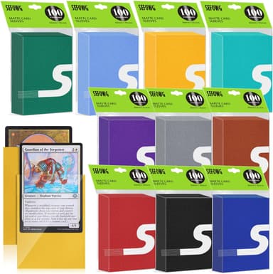 1000 PCS MTG Card Sleeves, 10 Colors Matte Card Sleeves Magic, Magic Card Sleeve, TCG Card Sleeve, Card Protectors for MTG, TCG, Baseball, Trading, Game Cards - Image 2
