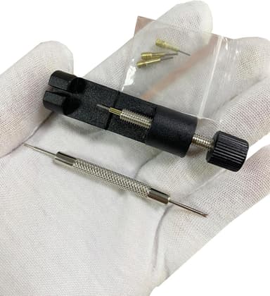 Metal Watch Band Link Removal Kit, Tools to Adjust and Remover Bracelets Strap, Pin Remover for Sizing Bands, Watch Band Adjust Repair Tool Kit with Extra Replacement - Image 2