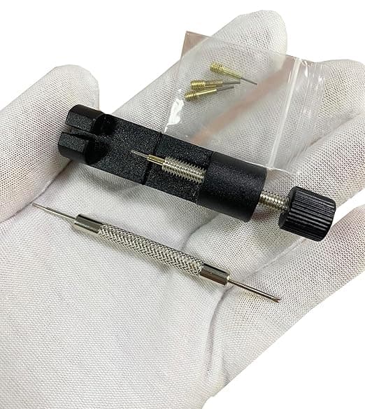 Metal Watch Band Link Removal Kit, Tools to Adjust and Remover Bracelets Strap, Pin Remover for Sizing Bands, Watch Band Adjust Repair Tool Kit with Extra Replacement - Image 1
