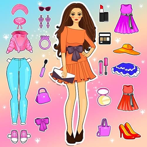 DIY Paper Doll Dress Up Diary - Fashion Makeover Girls Games - Image 1