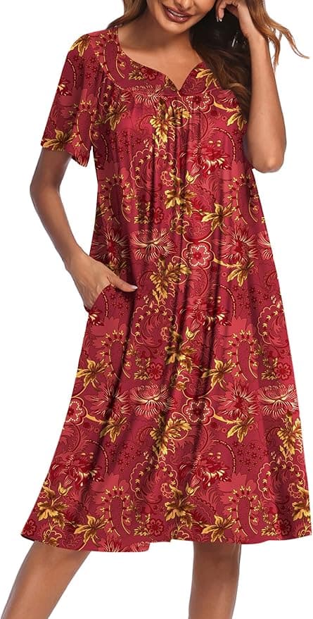 Ekouaer Women's House Dress with Pockets - Image 1