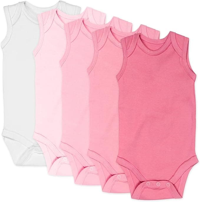 HonestBaby unisex-baby Sleeveless Bodysuits One-piece 100% Organic Cotton for Baby Boys, Girls, Unisex - Image 1