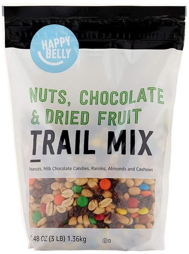 Amazon Brand - Happy Belly Nuts, Chocolate & Dried Fruit, Trail Mix, 3 pound (Pack of 1 - Image 1