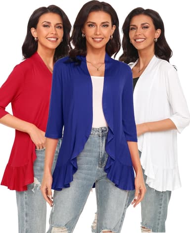 Argstar Women's 3/4 Sleeve Cardigan (S-3XL - Image 2