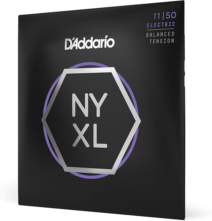 D'Addario Guitar Strings - NYXL Electric Guitar Strings - NYXL1150BT - Unrivaled Strength, Tuning Stability, Enhanced Mid-Range - For 6 String Guitars - 11-50 Medium Balanced Tension - Image 1