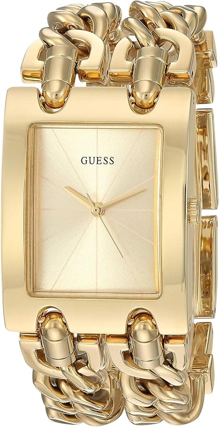 GUESS Women's Silver-Tone Multi-Chain Bracelet Watch - Image 1