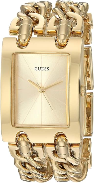 GUESS Women's Silver-Tone Multi-Chain Bracelet Watch - Image 1