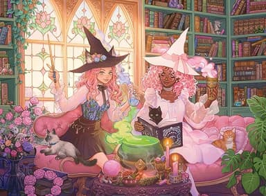 Ravensburger Enchanting Library 200 XXL Piece Jigsaw Puzzle for Kids - Every Piece is Unique, Pieces Fit Together Perfectly - Image 1