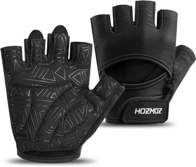 Ventilated Weight Lifting Gloves, Thick Padded Workout Gym Gloves with Full Palm Protection & Grip & Shock Absorption for Women & Men's Fitness Exercise Training - Image 2