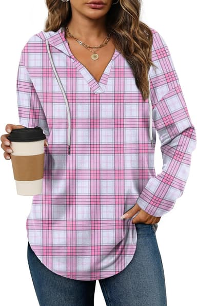Bofell Womens Fashion Tops Hoodies for Women Pullover Oversized Sweatshirts Long SLeeve Shirts Loose Fit - Image 2