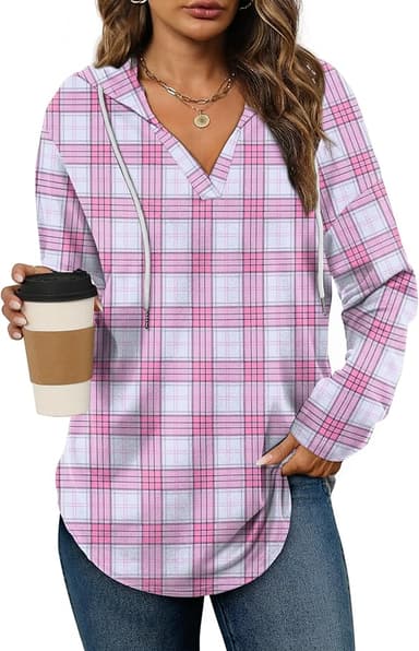 Bofell Womens Fashion Tops Hoodies for Women Pullover Oversized Sweatshirts Long SLeeve Shirts Loose Fit - Image 1