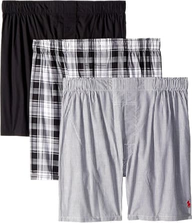 POLO RALPH LAUREN mens Classic Fit Cotton Woven Boxers 3-pack - Image 2