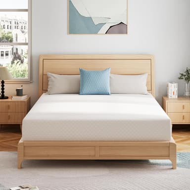 Queen Mattress 8 Inch Green Tea Memory Foam Mattress, Fiberglass Free & Medium Firm, CertiPUR-US Certified Foam for Cool Sleep & Pressure Relief, Bed in a Box, 60"×80"×8" - Image 2