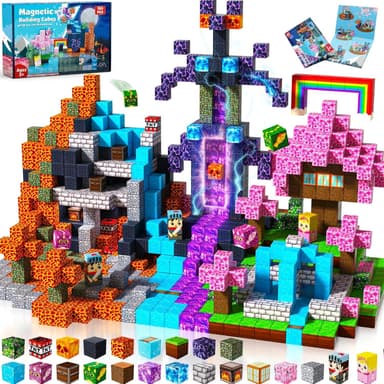 Magnetic Blocks - 150 PCS Build Dark Swordsman's Forest Castle - Magnetic Toys for Montessori Toddler Christmas Birthday Gifts - STEM Sensory Toys for 3 4 5 6 7 8 9 10 Year Old Boys & Girls - Image 2