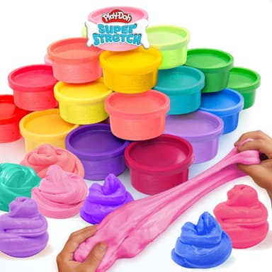 Play-Doh Super Stretch 30-Pack, Kit, Gifts for Kids, Popular Kids Toys, Party Favors for Kids 8-12, Compound Packs, Bulk Pack, Kids Gifts 8-12, Sensory Dough - Image 2