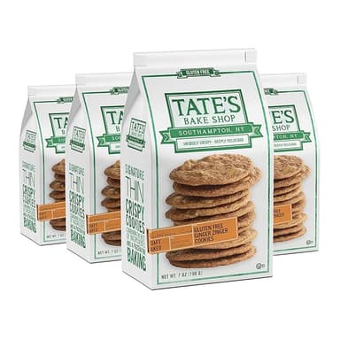 Tate's Bake Shop Gluten Free Ginger Zinger Cookies, 4 - 7 oz Bags - Image 1