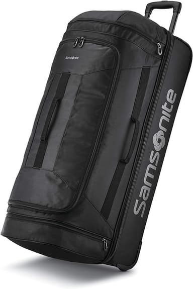 Samsonite Andante 2 Wheeled Duffel Bag – 32-Inch Durable Rolling Luggage with Inline Skate Wheels, Push-Button Handle & Spacious Compartments – Travel-Friendly and Lightweight - All Black - Image 1