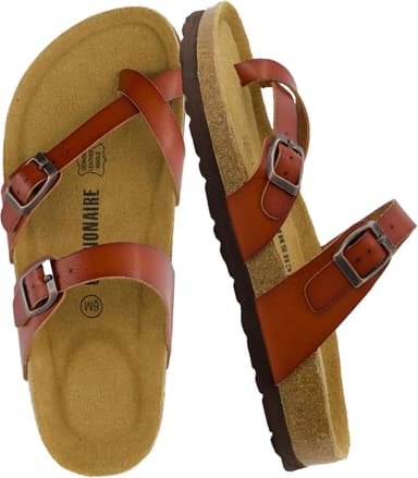 CUSHIONAIRE Women's Luna Cork Footbed Sandal With +Comfort - Image 2