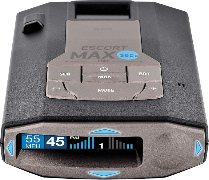 Escort MAX 360c Laser Radar Detector - WiFi and Bluetooth Enabled, 360° Protection, Extreme Long Range, Voice Alerts, Apple CarPlay and Android Auto Compatible, Black - Image 1