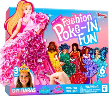 Klever Kits Poke in Fun Art Crafts for Kids Ages 4-8, Princess Dress-up, Art Activities, DIY Craft Kits, Birthday Gifts for Girls Ages 4 5 6 7 8+ - Image 2