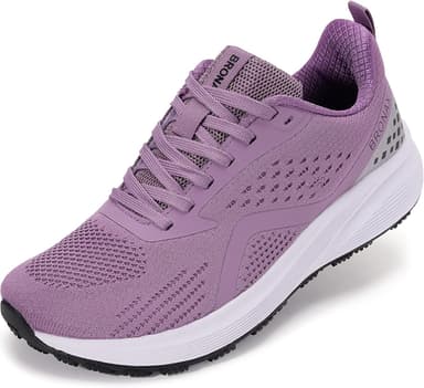 BRONAX Women's Wide Toe Box Road Running Shoes | Wide Athletic Tennis Sneakers with Rubber Outsole - Image 2