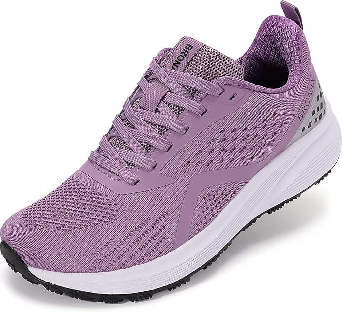 BRONAX Women's Wide Toe Box Road Running Shoes | Wide Athletic Tennis Sneakers with Rubber Outsole - Image 1