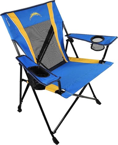 Kijaro Sports Fan Folding Chair, 26" L x 35.5" W x 37" H, Los Angeles Chargers - Image 1