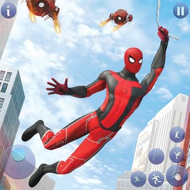 Real Flying Spider Hero Fighter Rope Simulator: Gangster Town Fighting Game Mafia Adventure - Image 1