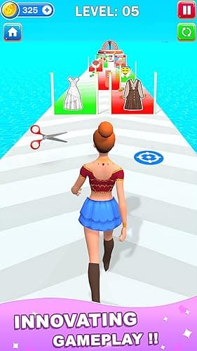 Build Fashion Queen Bride Dressup Run Rush 3D - Girls Makeup Makeover Games 2025 - Image 2