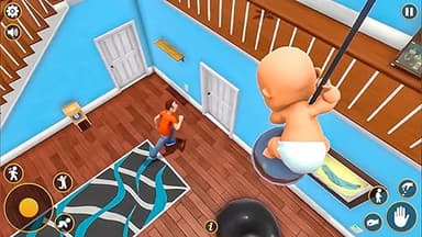 Little Baby Chaos & Granny Simulator Naughty Prankster with Grandparents - Image 9