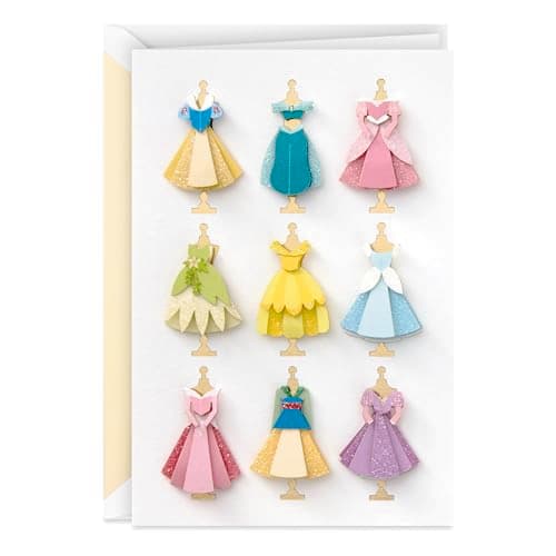 Hallmark Signature Blank Card (Disney Princess Dresses) - Image 1