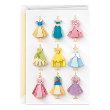 Hallmark Signature Blank Card (Disney Princess Dresses) - Image 1