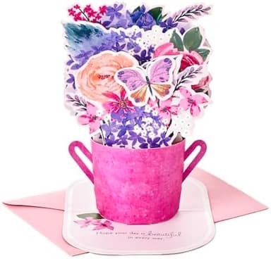 Hallmark Paper Wonder Mothers Day Pop Up Card (Purple Flower Bouquet, Beautiful in Every Way - Image 3